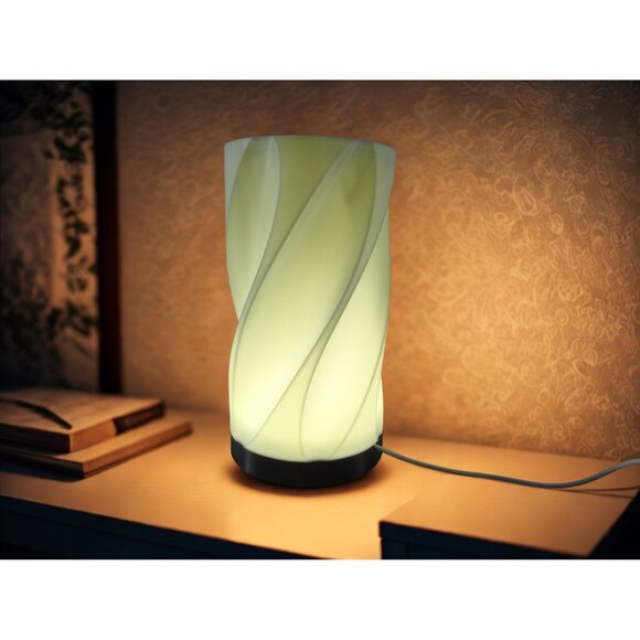 Modern Twist Design LED Table Lamp USB Powered 3D printed in USA - Picture 1 of 14